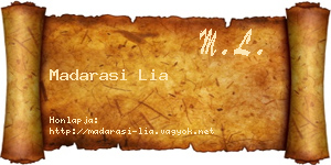 Madarasi Lia névjegykártya
